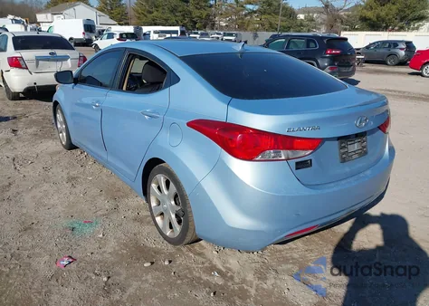2012 Hyundai Elantra Limited (Ulsan Plant) z USA, uszkodzony, nr VIN KMHDH4AE5CU312237